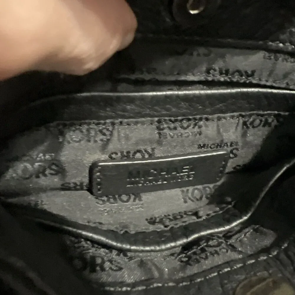 Michael Kors leather adjustable Crossbody bag black
